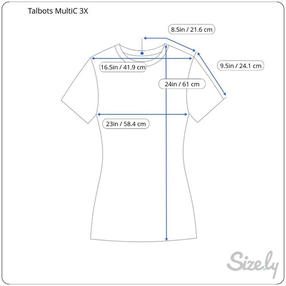 Talbots Size 3X Multicolor Floral Paisley Short Sleeve Stretch Top Shirt Tee - Picture 2 of 8